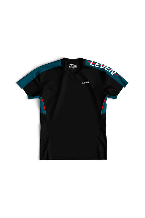 Playera Leven Asteroid Runner Negra