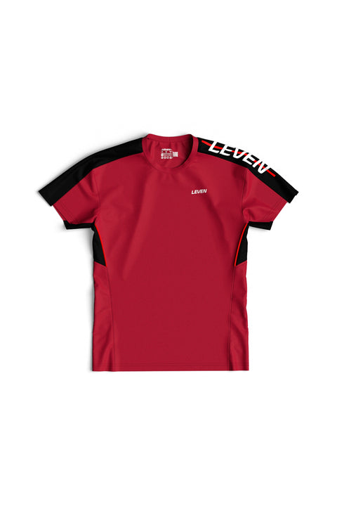 Playera Leven Asteroid Runner Guinda