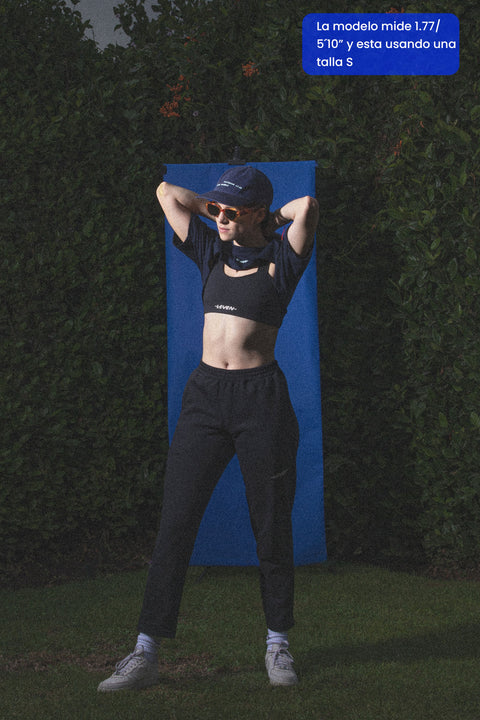 Pantalón Holgado De Felpa Corte Recto