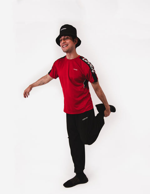 Playera Leven Asteroid Runner Roja