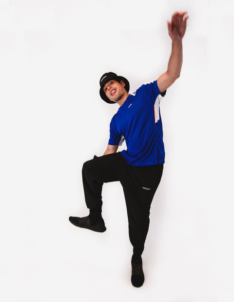 Playera Leven Asteroid Runner Azul